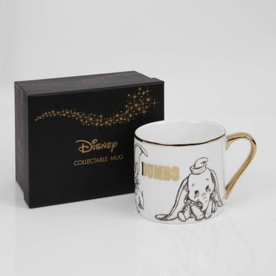 Disney Classic Collectable Gift Box - Dumbo Decorative Gold Boxed Gift Collect