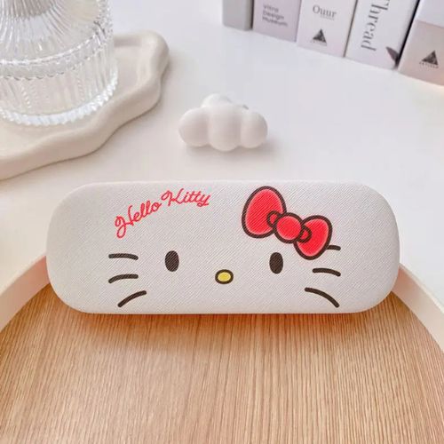Sanrios Hello Kitty White Glasses Case