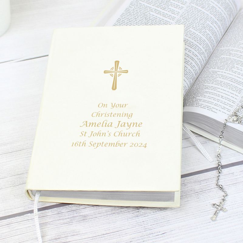Personalised Gold Companion Holy Bible - Eco-friendly Personalised Gold Companion Holy Bible - Eco-friendly