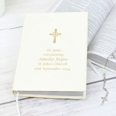 Personalised Gold Companion Holy Bible - Eco-friendly Personalised Gold Companion Holy Bible - Eco-friendly