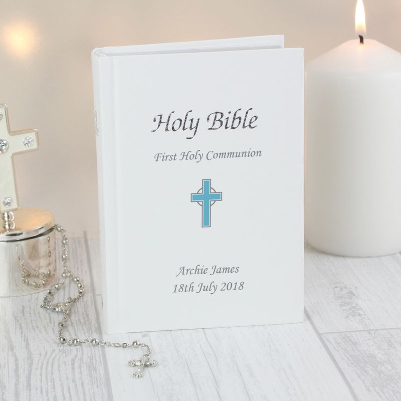 Personalised Blue Cross Bible Personalised Blue Cross Bible