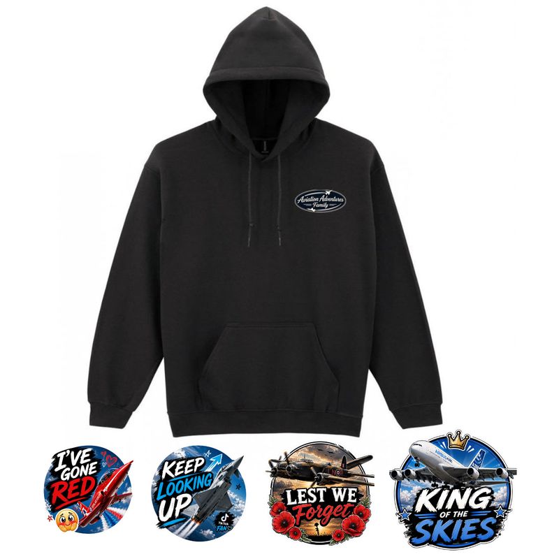 Keep Looking Up Adult Unisex Hoodie &amp; 4 Sticker Bundle