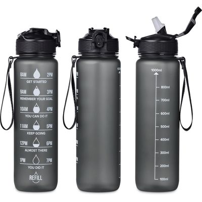 Eva &amp; Elm Neptune Plastic Water Bottle - 1 Litre