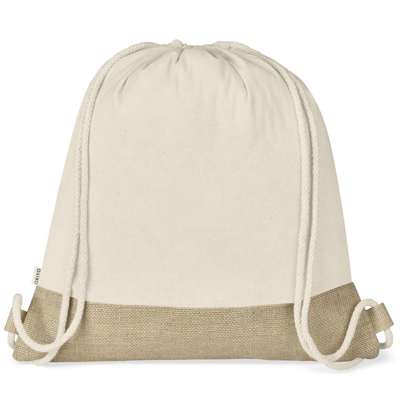 Okiyo Bijin Jute &amp; Cotton Drawstring Bag