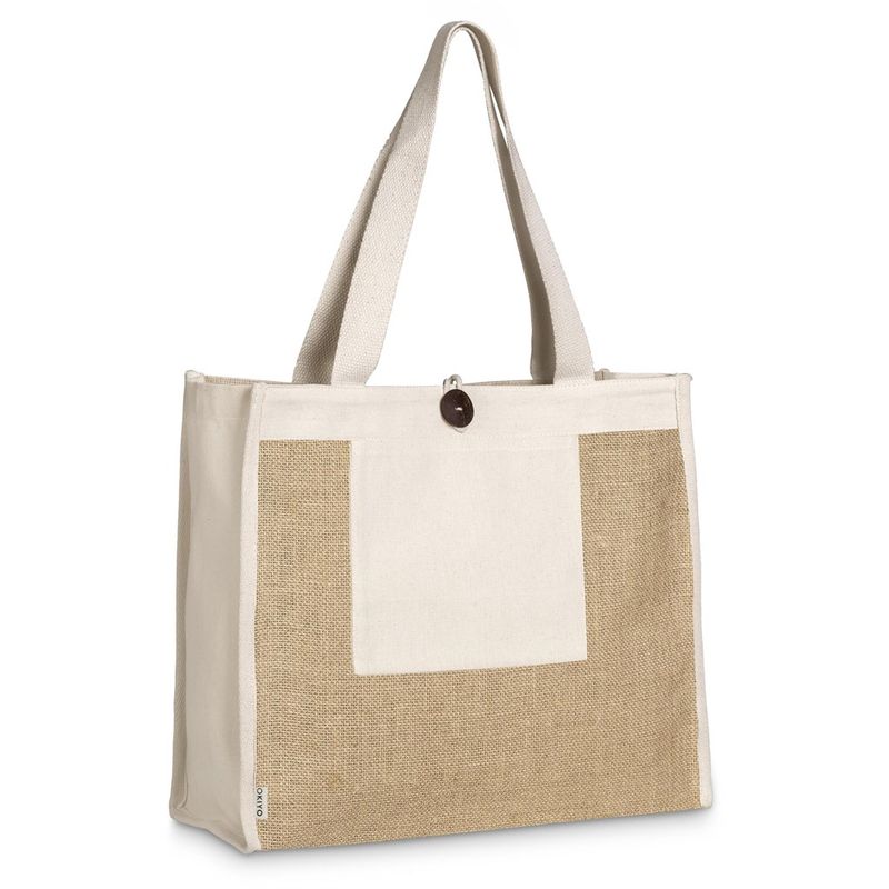 Okiyo Hikari Jute &amp; Cotton Tote