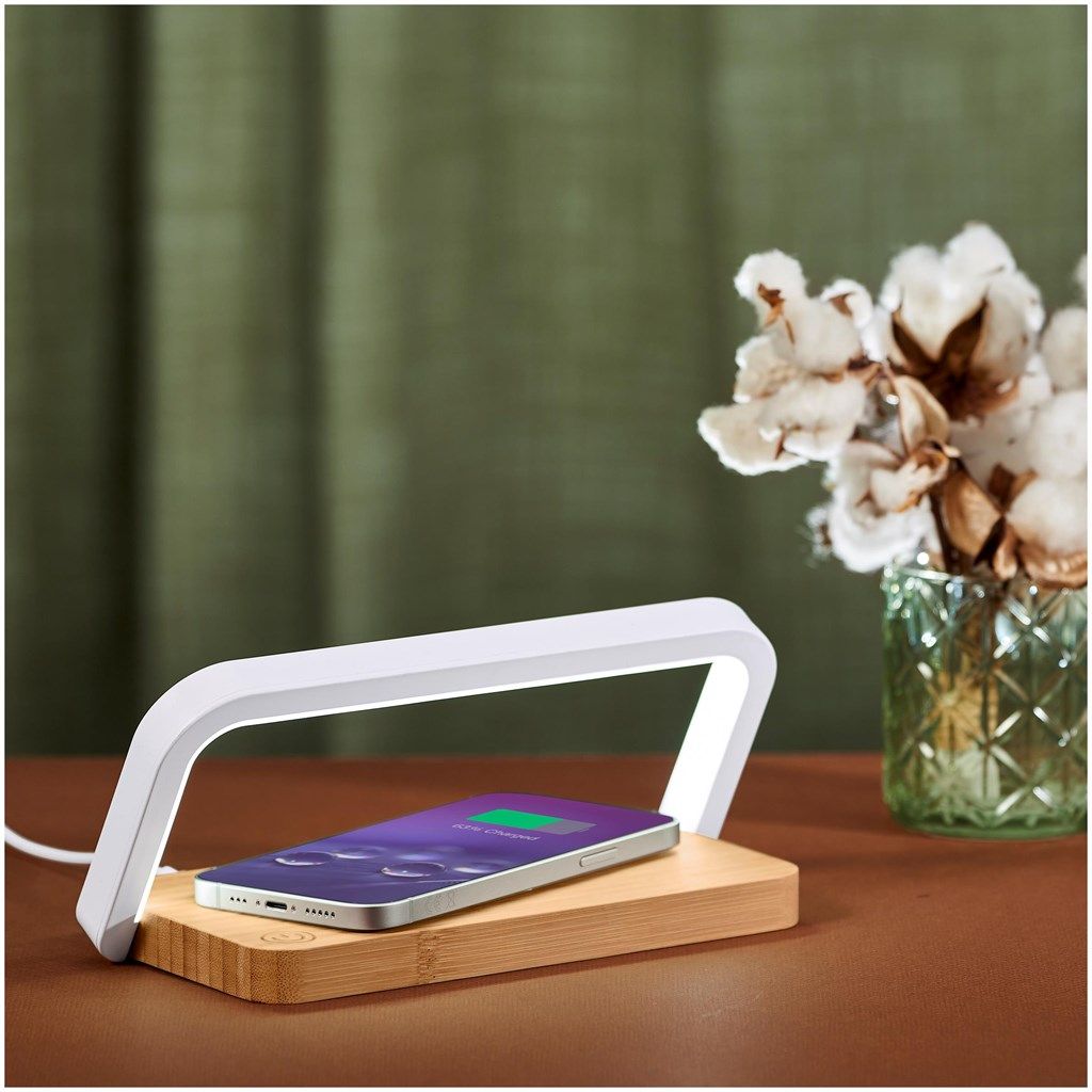 Okiyo Yoru Bamboo Wireless Charger &amp; Night Light