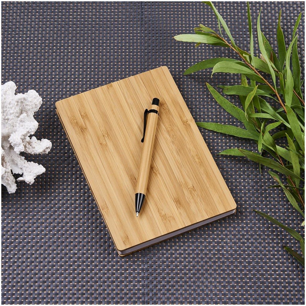 Okiyo Yahari Bamboo Notebook &amp; Pen Set