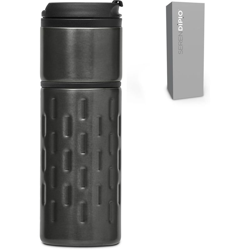 Serendipio Binary Stainless Steel &amp; Plastic Double-Wall Tumbler - 450ml
