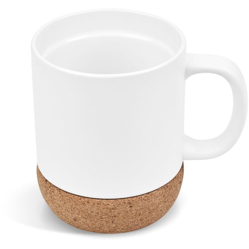Serendipio Sienna Cork &amp; Ceramic Sublimation Coffee Mug - 340ml