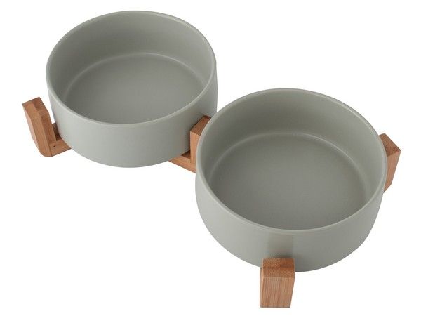 2-Piece Pet Bowl &amp; Stand