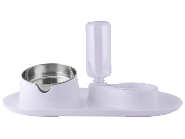 Anti-Splash Pet Bowl &amp; Auto Water Dispenser