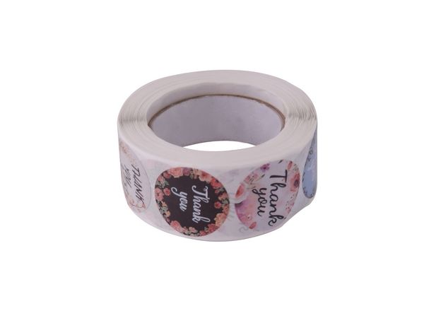 500pcs Sticker Roll - Thank You 1