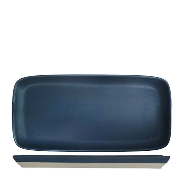 Nova Mezzo Blue Rectangular Plate 25.5x12cm (Set of 6)