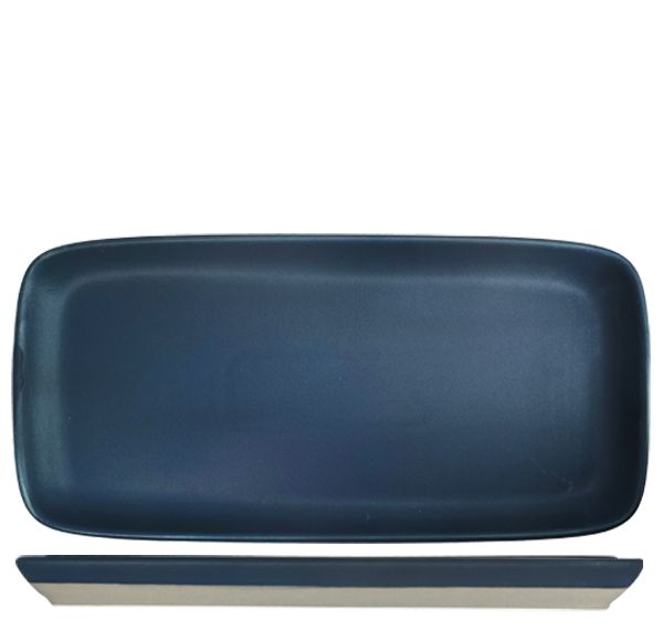 Nova Mezzo Blue Rectangular Plate 31x15cm (Set of 6)