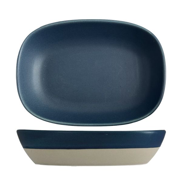Nova Mezzo Blue Rectangular Bowl 17x12cm (Set of 6)