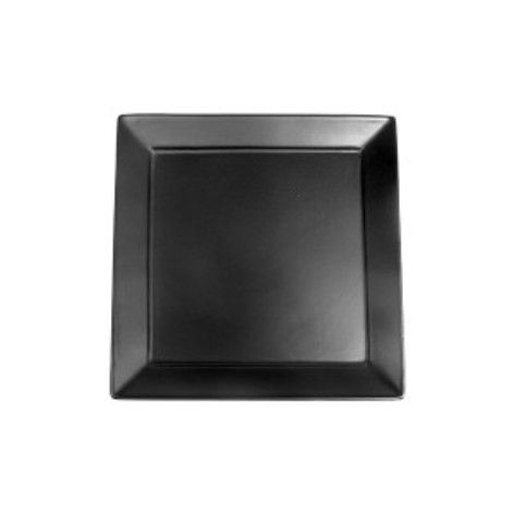 Nova Style Square Plate 26 cm Matt Black (Set of 6)