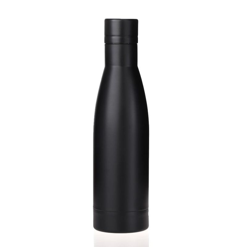 NIESKY - Copper Vacuum Insulated Double Wall Water Bottle 500ml - Black