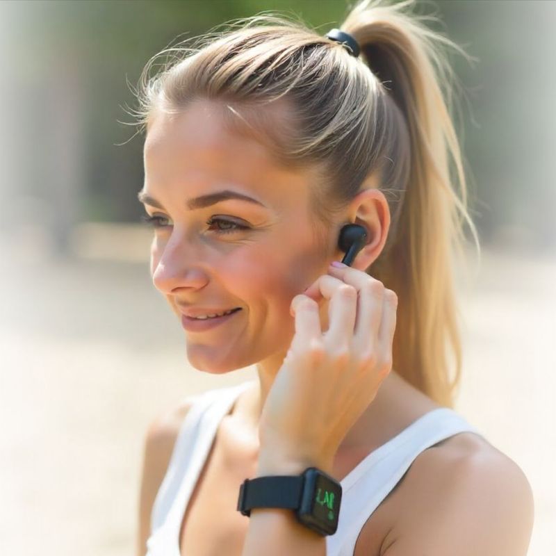 Bluetooth Earbuds with Phone Holder