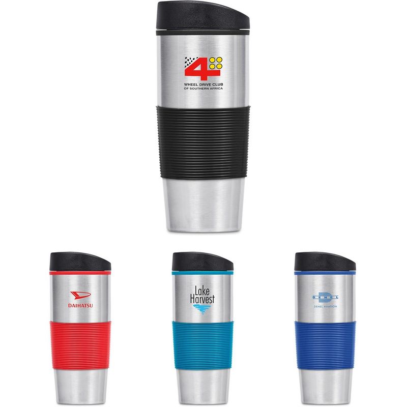 Ridge Stainless Steel &amp; Plastic Double-Wall Tumbler - 450ml