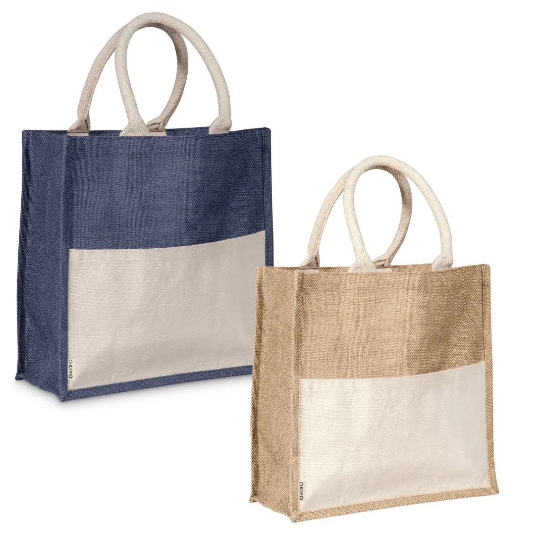 Okiyo Kachi Jute &amp; Cotton Tote