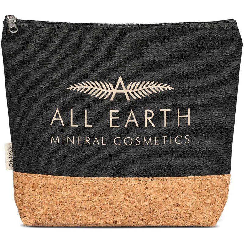 Okiyo Koruku Cork &amp; Cotton Cosmetic Bag