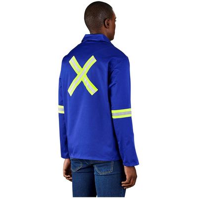 Site Premium Polycotton Jacket - Reflective Arms &amp; Back - Yellow Tape