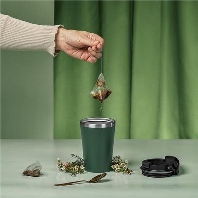 Kooshty Luca Stainless Steel &amp; Plastic Double-Wall Tumbler – 350ml