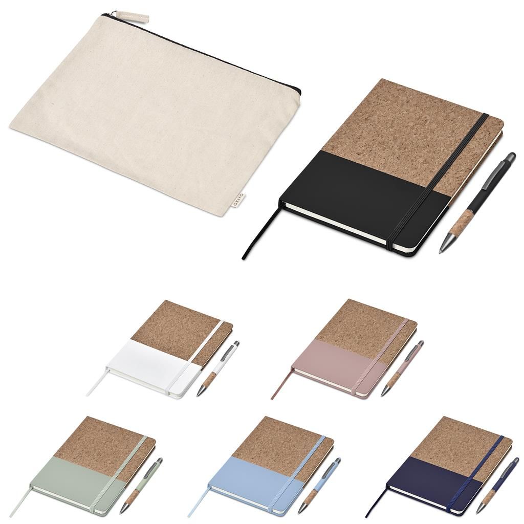 Okiyo Denki Cork Notebook &amp; Pen Set