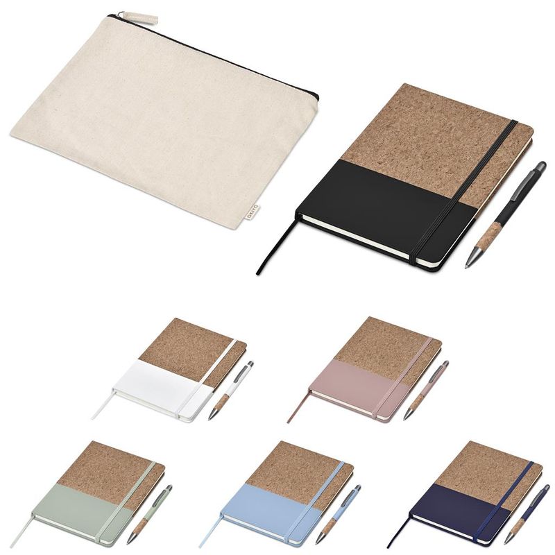 Okiyo Denki Cork Notebook &amp; Pen Set
