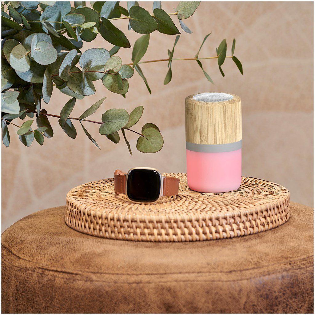 Okiyo Heiwa Bamboo Bluetooth Speaker &amp; Night Light