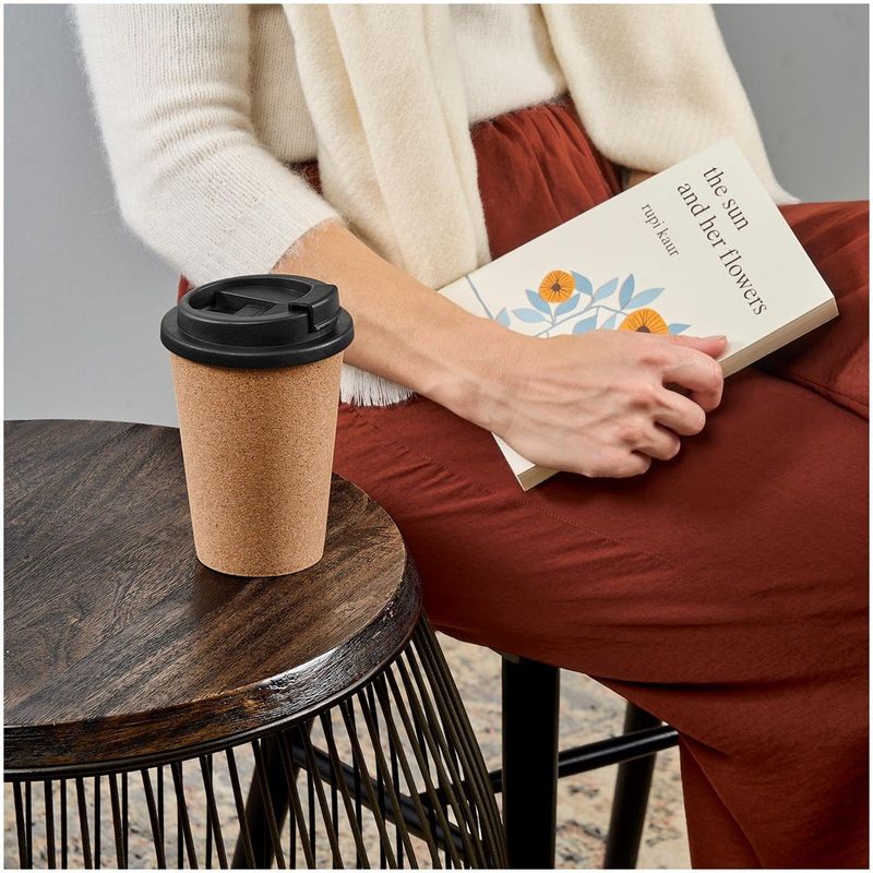 Okiyo Joki Cork &amp; Wheat Straw Double-Wall Tumbler – 350ml