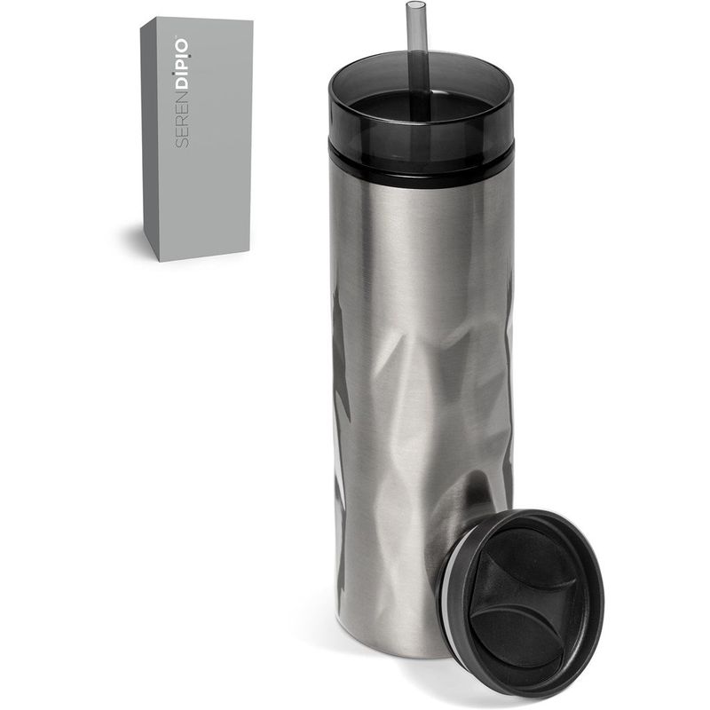 Serendipio Fire &amp; Ice Stainless Steel &amp; Plastic 2-In-1 Tumbler 435ml