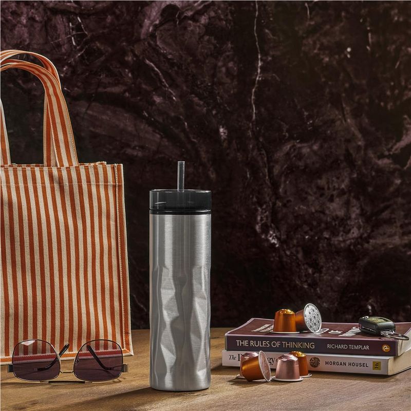 Serendipio Fire &amp; Ice Stainless Steel &amp; Plastic 2-In-1 Tumbler 435ml