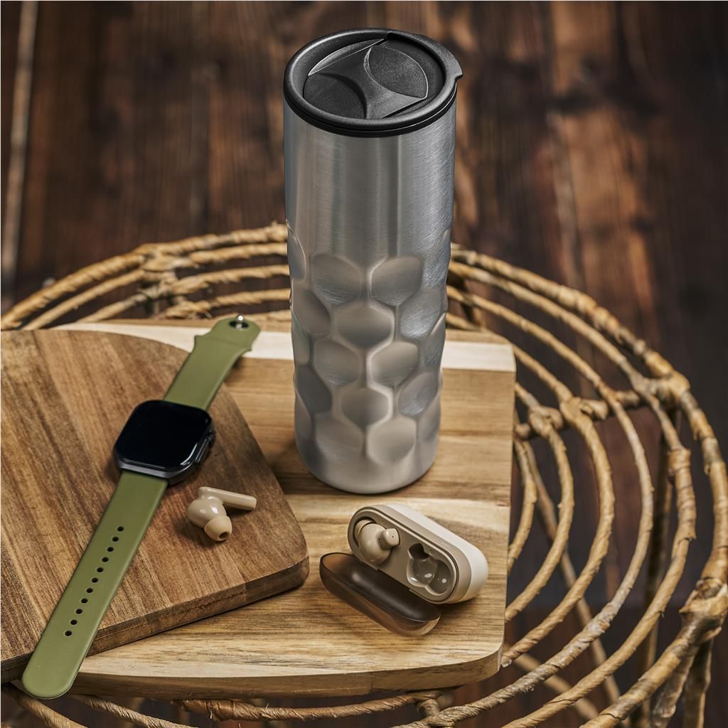 Serendipio Meteor Stainless Steel &amp; Plastic Double-Wall Tumbler - 450ml