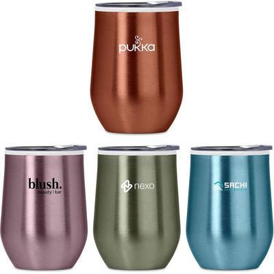 Serendipio Vogue Madison Stainless Steel &amp; Plastic Double-Wall Tumbler - 350ml