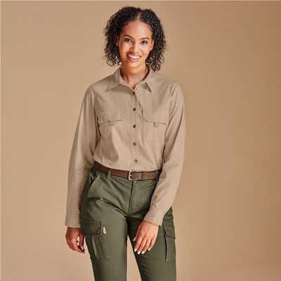 Ladies Long Sleeve Mawenzi Twill Shirt