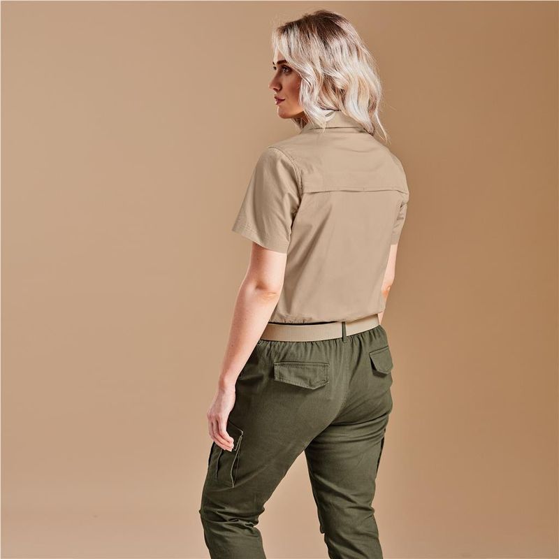 Ladies Short Sleeve Mawenzi Twill Shirt