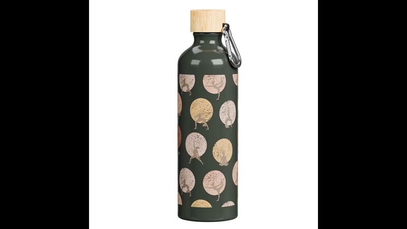 Serendipio Origen Aluminium &amp; Bamboo Water Bottle – 750ml
