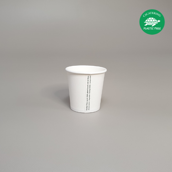 COPO PAPEL BRANCO 120 ML "PLASTIC FREE"