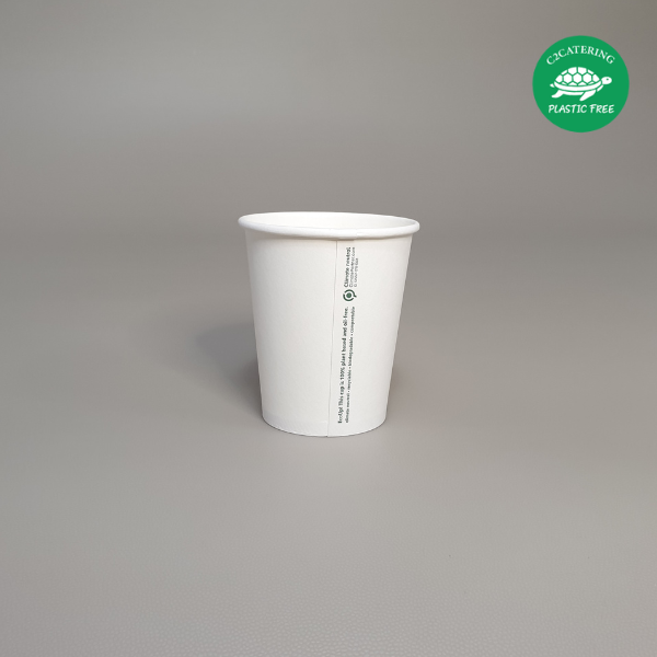 COPO PAPEL BRANCO 240 ML "PLASTIC FREE"