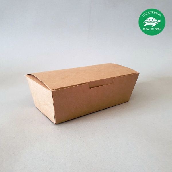 CAIXA PARA TAKE AWAY EM CARTÃO KRAFT 185 x 95 x 60 mm