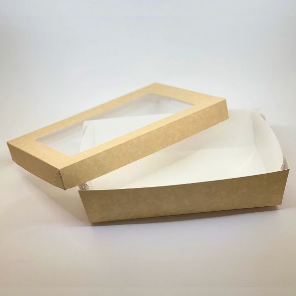 CAIXA COM TAMPA COM JANELA 1300 ml