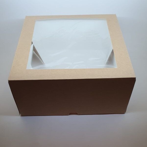 CAIXA PARA PASTELARIA COM JANELA 24 x 24 x 12 cm