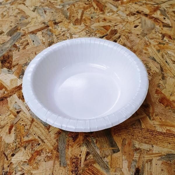 TAÇA EM CARTÃO BRANCO BIO-LACADO, Ø19cm - 500 ml