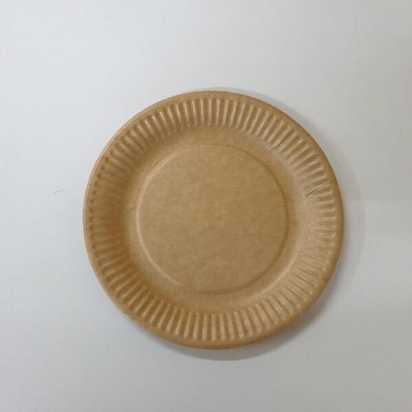 PRATO REDONDO C/ RELEVO, KRAFT BIO-LACADO Ø18 cm