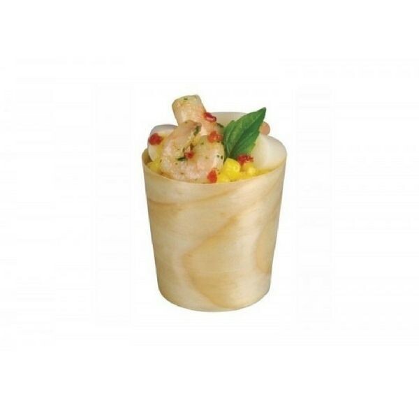 MINI COPOS EM FOLHA DE MADEIRA 50 ml