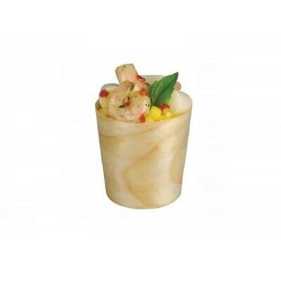 MINI COPOS EM FOLHA DE MADEIRA 50 ml