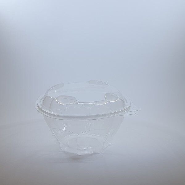 SALADEIRA EM PLA COM TAMPA DOBRADIÇA 1000 ML