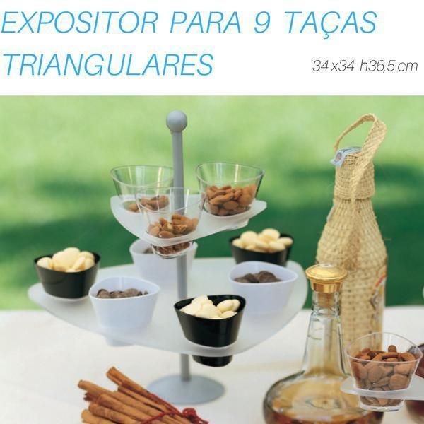 EXPOSITOR PARA 9 TAÇAS TRIANGULARES