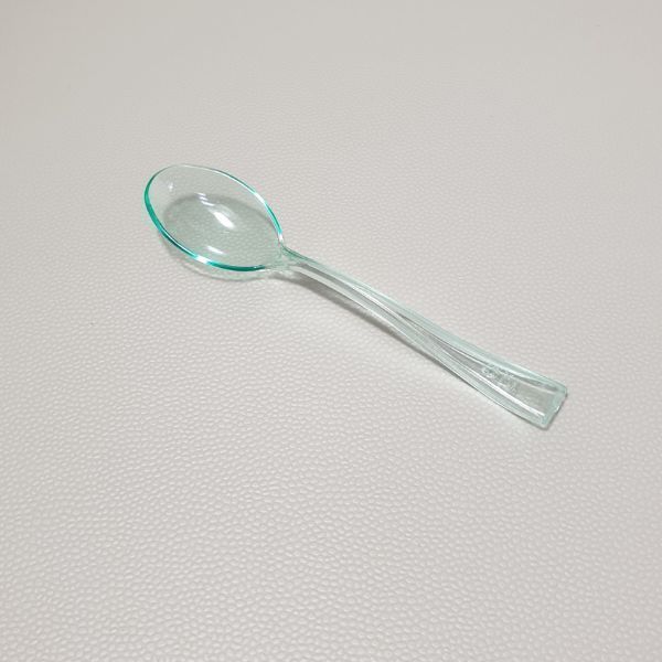 COLHER DE SOBREMESA VERDE- ÁGUA 10 cm